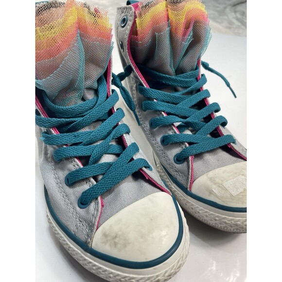 Women’s Converse Shoes Size 3 Multicolor Fun Shoes In Excellent Condition - Picture 2 of 16